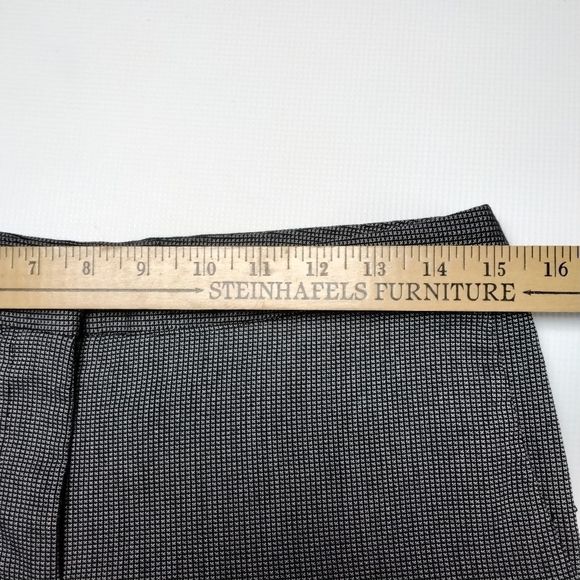 Trouser Pant Mario Serrani Italy  Black Tweed Zip Front Sz 6 Office Career - Picture 8 of 10